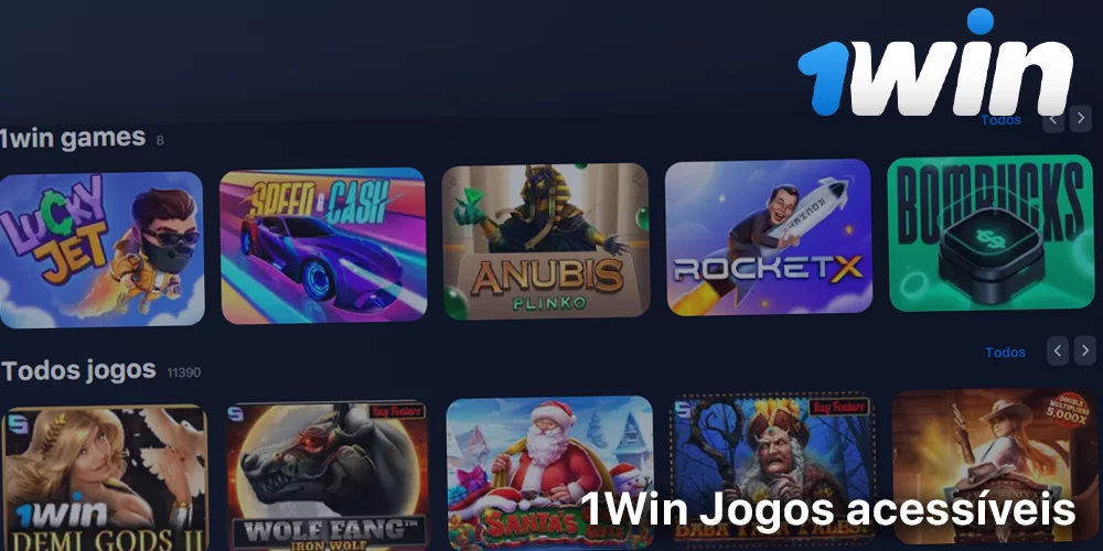 Jogos disponíveis no 1Win Casino