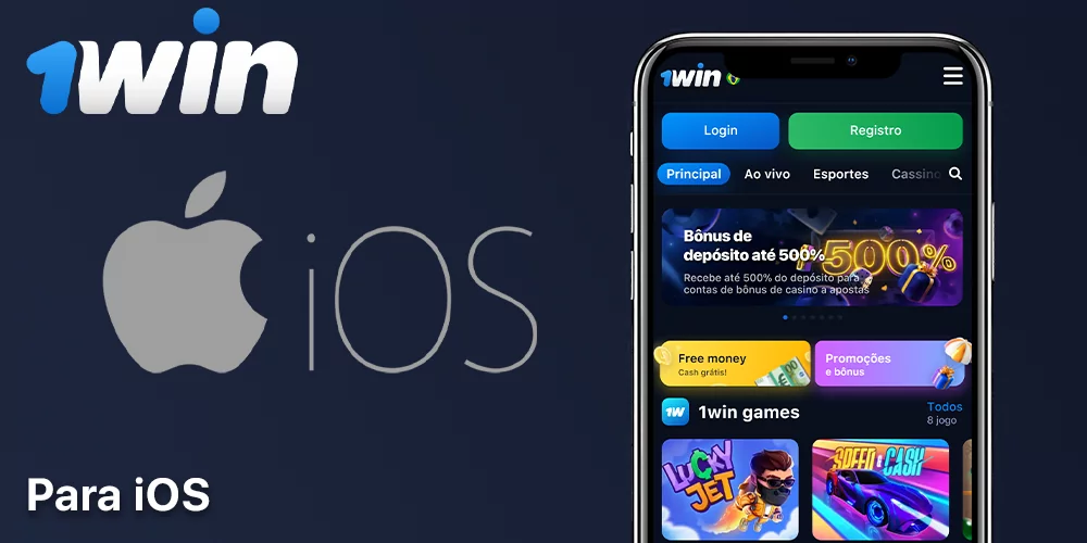 1Win aplicativos móveis para iOS