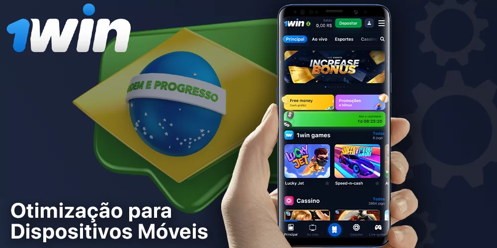 Otimização da versão móvel de 1Win